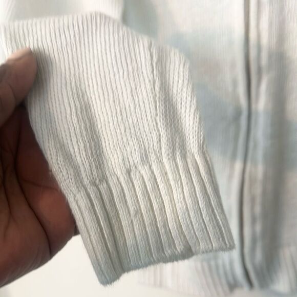 KINROSS White Linen Front Zip Hoodie S/P - Picture 4 of 7